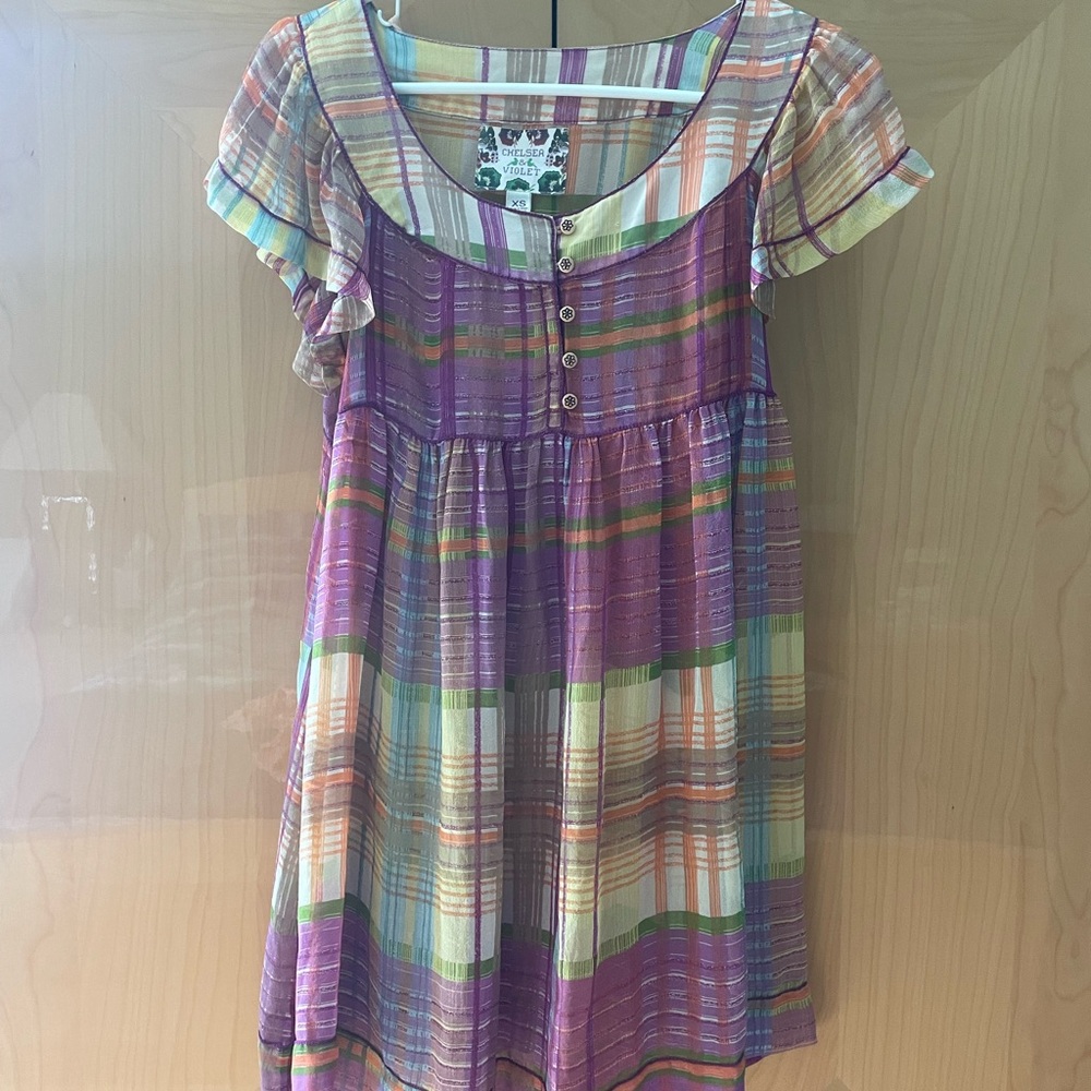 Chelsea & Violet Multicolor Striped Mini Dress